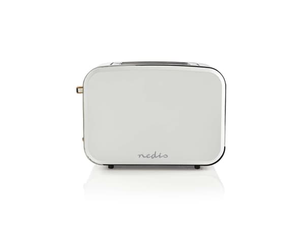 Nedis KABT510EWT, 2 viipale(i)ta, Valkoinen, Ruostumaton teräs, 900 W, 220 - 240 V, 0,8 m