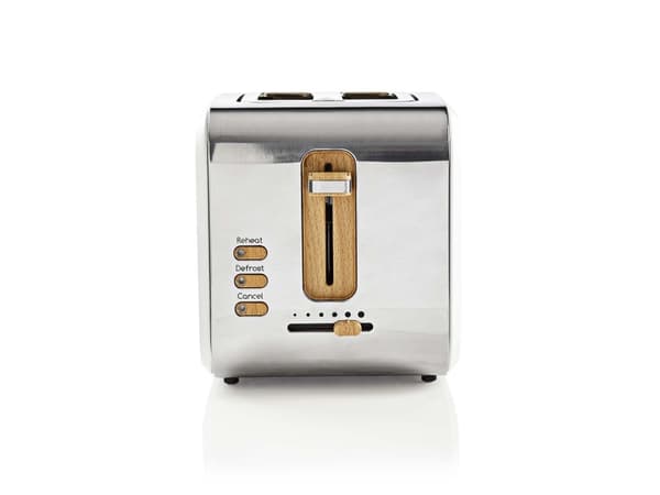 Nedis KABT510EWT, 2 viipale(i)ta, Valkoinen, Ruostumaton teräs, 900 W, 220 - 240 V, 0,8 m