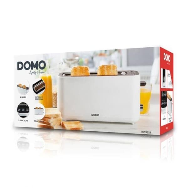 DOMO DO962T Brödrost steglös temperatur, Cool-Touch hölje vitt