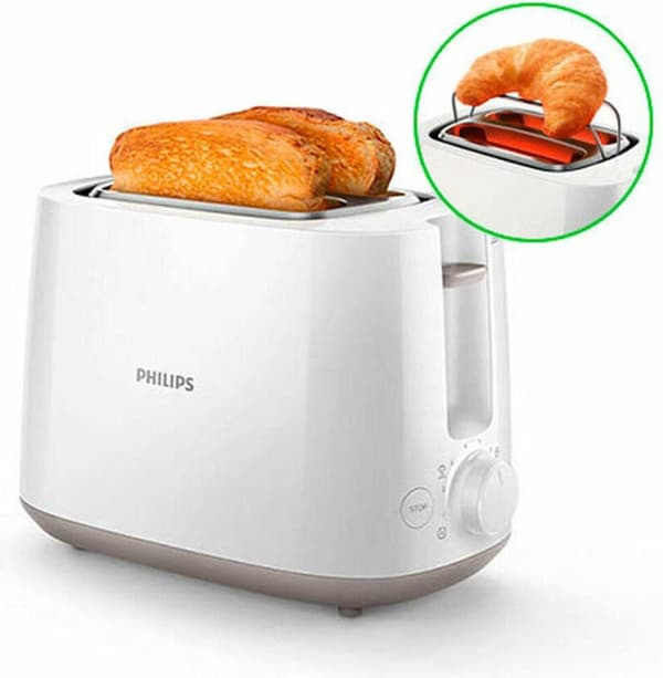 Philips HD2581/00 brødrister (900 W; hvid farve)