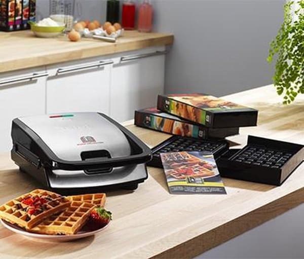 Tefal Snack Collection SW 852 D sandwichmaskine 700 W Sort, rustfrit stål