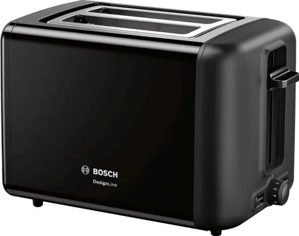 Bosch DesignLine TAT3P423DE - Brødrister - 2 skive - 2 Spor - svart