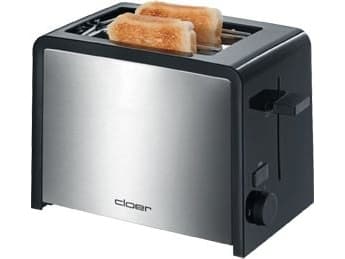Cloer Toaster 3210, 2 viipale(i)ta, Musta, Hopea, 145 mm, 265 mm, 180 mm, 1,36 kg