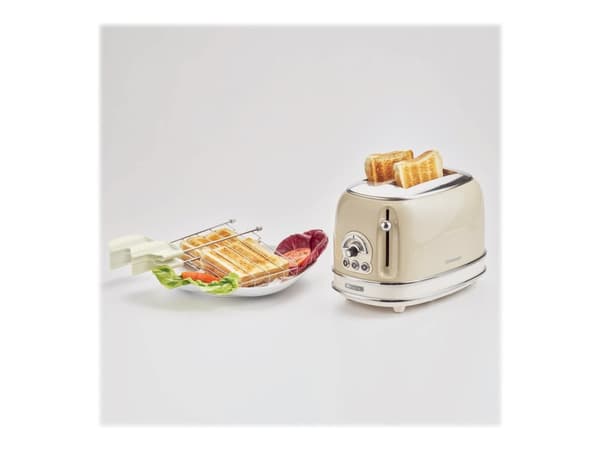 Ariete 0155, 2 levy(ä), Beige, Metalli, Nupit, Kääntyvä, 810 W, 190 mm
