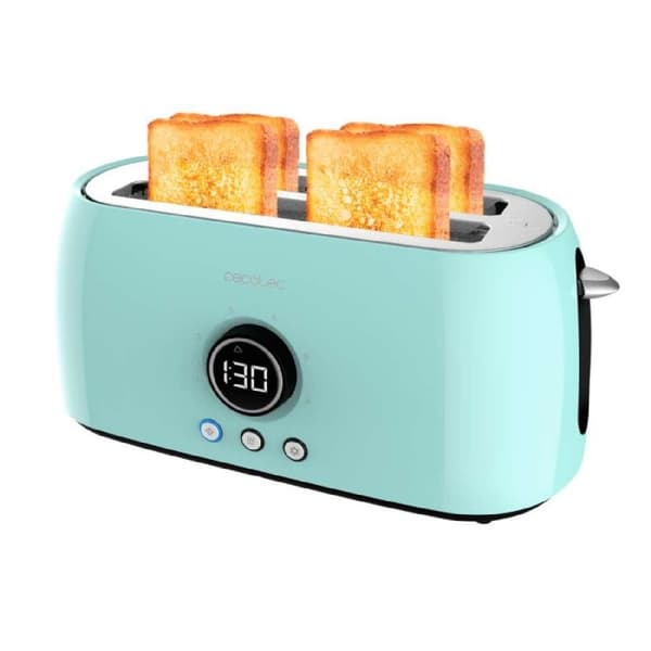 Cecotec Toaster with digital display and 2 long slots for 4 slices of toast