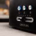 Miniatyrbild 5 av 5: Cecotec Plastic toaster with 1 long extra-wide slot and capacity for 2 slices of toast. Stainless-steel finish and bun holder included.