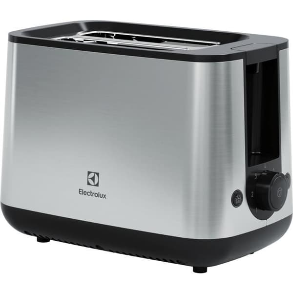 Electrolux E3T1-3ST, 2 skivor, svart, rostfritt stål, rostfritt stål, 800 W, 1 m, 165 mm