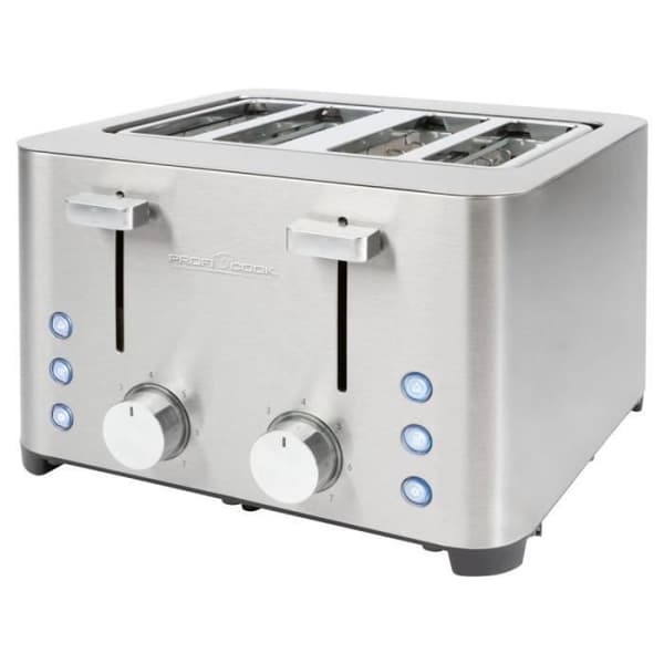 Brödrost - Proficook - PC-TA1252 - Rostfritt stål - 4 fack - 1260-1500 W