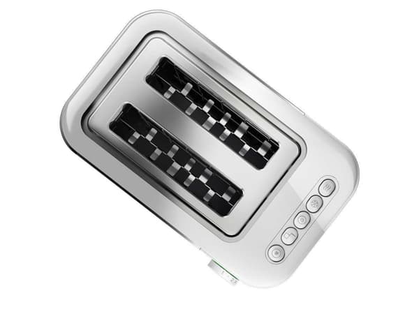 Braun GRILLE-PAIN HT5015WH, 2 viipale(i)ta, Harmaa, Valkoinen, Ruostumaton teräs, Painikkeet, Rotaatio, 1000 W