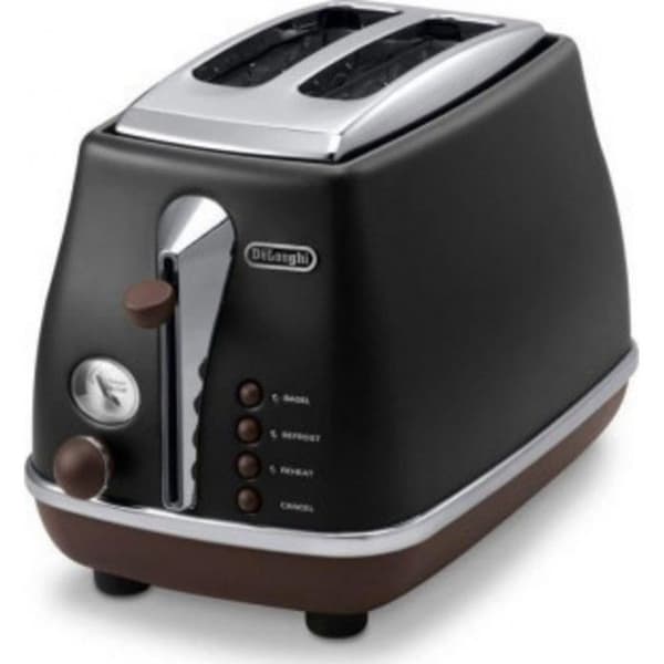 DELONGHI CTOV 2103.BK Vintage Icona Brödrost - Svart och Brun