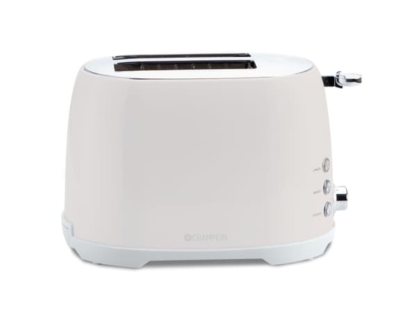 Champion Creme White Series CHBR610 - Brødrister - 2 skive - 2 Spor - creme white