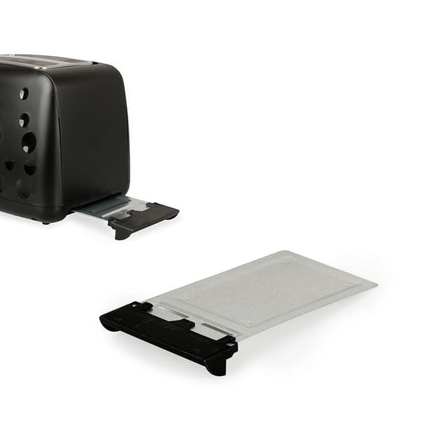 Brödrost - toaster - 2 skåror - 7 nivåer - 900W - svart