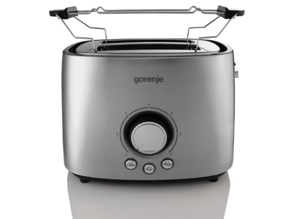 Gorenje T1000E, 2 viipale(i)ta, Ruostumaton teräs, Metalli, Muovi, Painikkeet, Rotaatio, 1000 W, 1 m