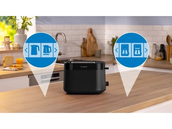 Bosch MyMoment TAT2M123 - Brødrister - 2 skive - 2 Spor - svart