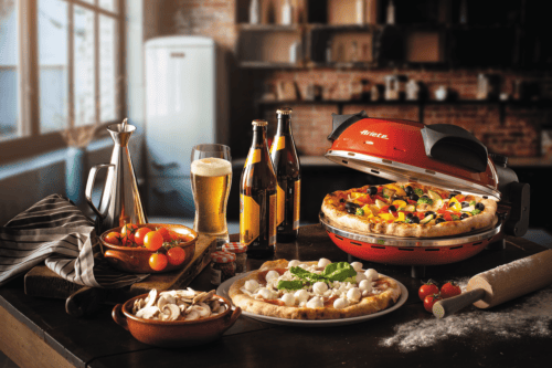 Ariete Elektrisk pizzaovn, rød