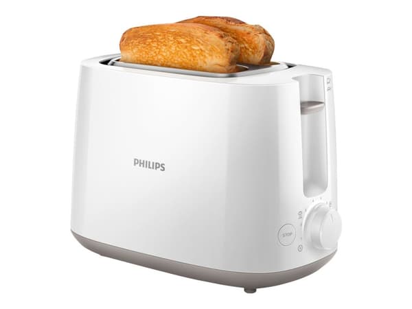 Philips HD2581 - Brödrost För 2 Skivor, Vit