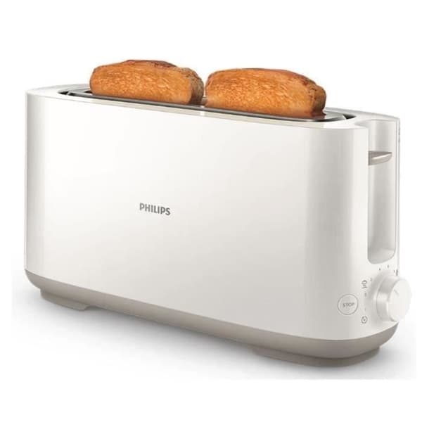 PHILIPS HD2590/00 brödrost - 1 plats - Justerbar termostat - Uppvärmnings- och avfrostningsfunktion - Vit