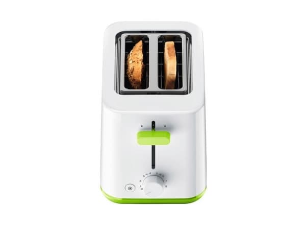 Braun Breakfast1 HT1010GR - Brødrister - 2 skive - 2 Spor - hvit/grønn