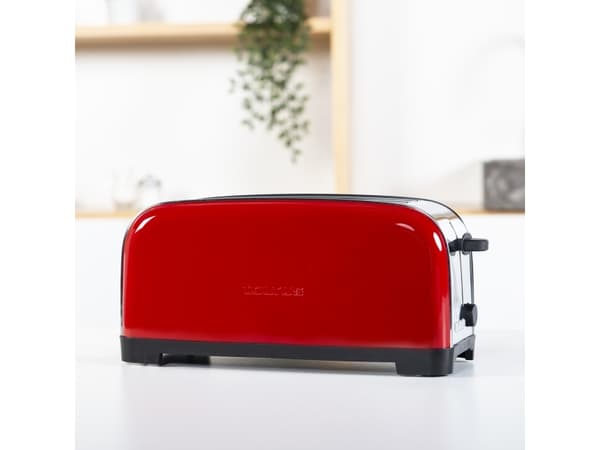 Taurus Vintage Red, 2 viipale(i)ta, Punainen, Ruostumaton teräs, Ruostumaton teräs, Painikkeet, 1400 W