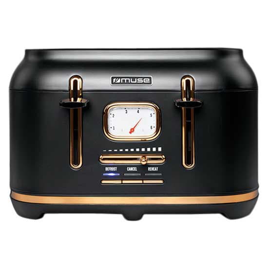 Muse Ms-131 Bc 4 Skive Brødrister Gylden One Size / EU Plug