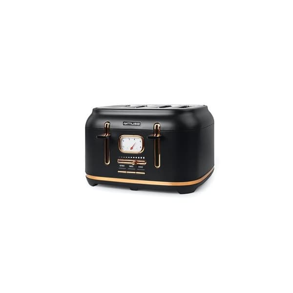 Brödrost - Muse - MS-131BC - 4 fack - 1800W - Rostfritt stål