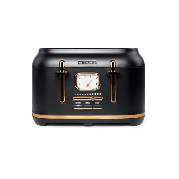 Brödrost - Muse - MS-131BC - 4 fack - 1800W - Rostfritt stål
