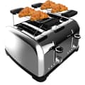 Miniatyrbild 1 av 5: Cecotec Steel toaster with four short slots, 1700 W power, and warming rack.