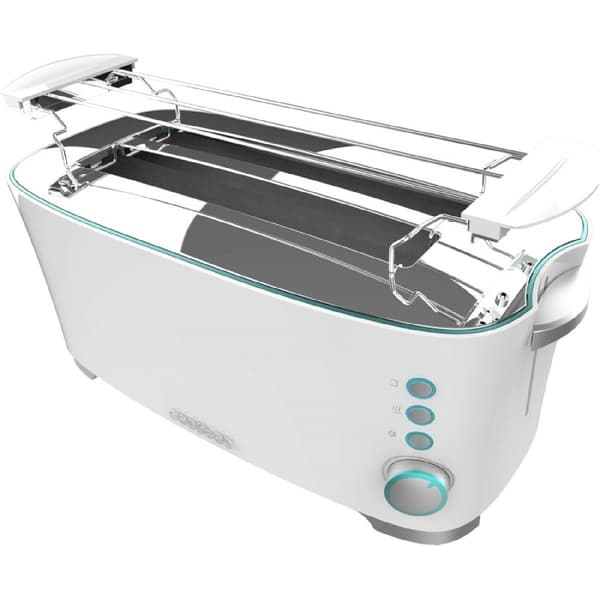 Cecotec Toaster with 2 long wide slots, with capacity for 2 slices of toast.