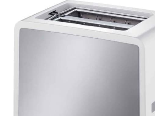 Cloer Toaster 3211, 2 viipale(i)ta, Hopea, Valkoinen