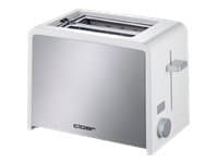 Cloer Toaster 3211, 2 viipale(i)ta, Hopea, Valkoinen