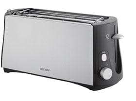 Cloer 3710, 4 viipale(i)ta, Musta, Harjattu teräs, Metalli, 1380 W, 230 V, 0,7 m