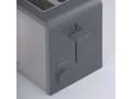 Pikkukuva 2 / 5: Cloer 3215, 2 viipale(i)ta, Harmaa, Ruostumaton teräs, Muovi, Ruostumaton teräs, 825 W, 230 V, 145 mm