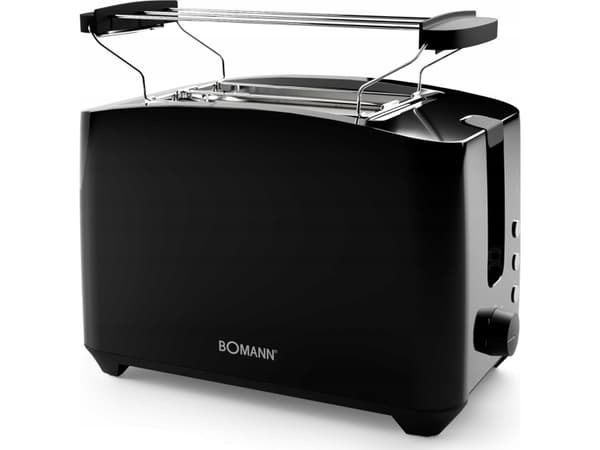 Bomann TA 6065 CB, 2 skiver, Sort, 750 W, 220 - 240 V, 650 W, 50/60 Hz