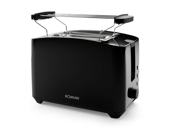 Bomann TA 6065 CB, 2 skiver, Sort, 750 W, 220 - 240 V, 650 W, 50/60 Hz