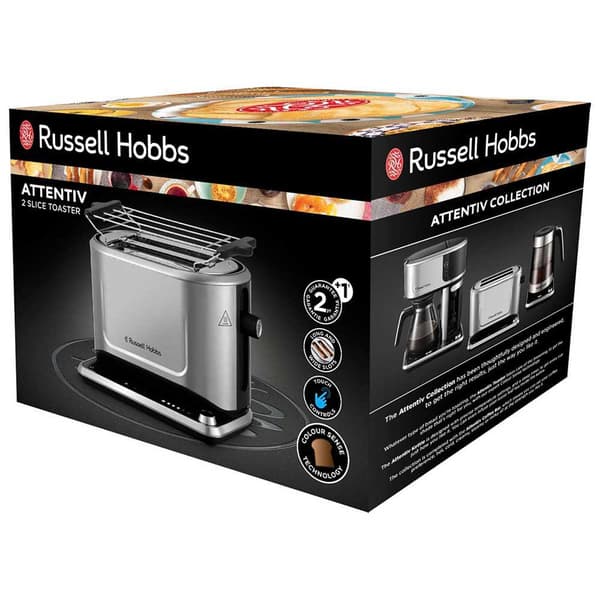 Russell Hobbs Kaksipaikkainen Leivänpaahdin 26210-56 Hopeinen