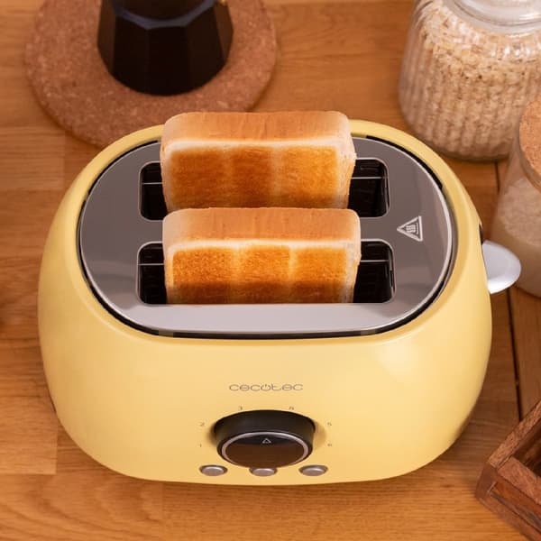 Cecotec Opretstående Brødrister Classictoast 8000 Yellow Double Gul One Size / EU Plug