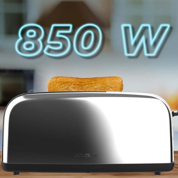 Cecotec Leivänpaahdin Toastin´ Time 850 Inox Long