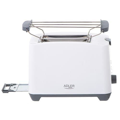 Adler | AD 3216 | Brödrost | Effekt 750 W | Antal platser 2 | Material för hölje Plast | Vit
