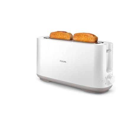 Philips | HD2590/00 Daglig Indsamling | Brødrister | Effekt 870-1030 W | Antal pladser 2 | Husmateriale Plast | hvid