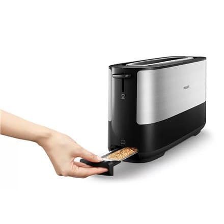 Philips | HD2692/90 Viva Collection | Brødrister | Effekt 950 W | Antal pladser 2 | Husmateriale Metal/Plast | Sort