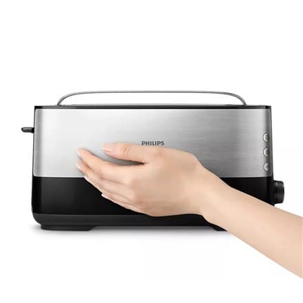 Philips | HD2692/90 Viva Collection | Brødrister | Effekt 950 W | Antal pladser 2 | Husmateriale Metal/Plast | Sort