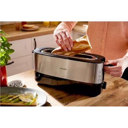 Philips | HD2692/90 Viva Collection | Brødrister | Effekt 950 W | Antal pladser 2 | Husmateriale Metal/Plast | Sort