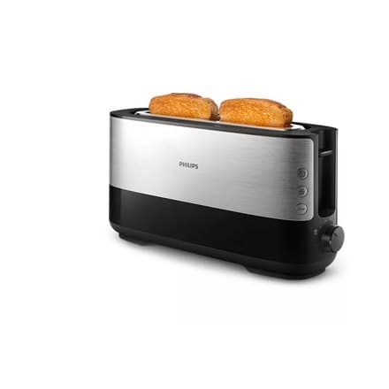 Philips | HD2692/90 Viva Collection | Brødrister | Effekt 950 W | Antal pladser 2 | Husmateriale Metal/Plast | Sort