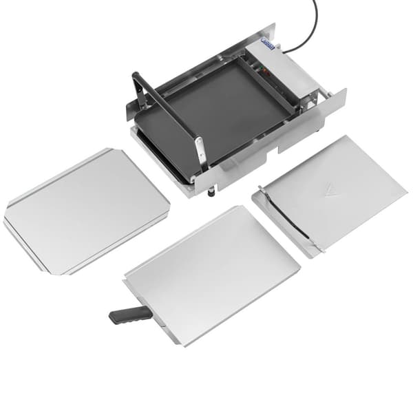 Royal Catering - Brödrost för hamburgerbröd - Timer med alarm - 320 x 440 mm - 0-250 °C - Royal Catering