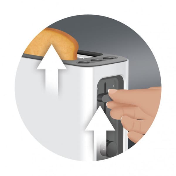 Braun Brødrister Purease Ht3100 1000w Hvid