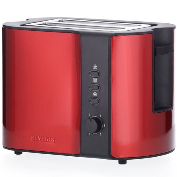 Severin Brödrost 2skivors AT2217 Chilli röd Metall 800w