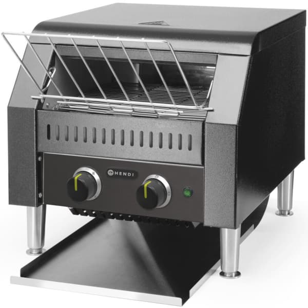 Dubbel genomgående brödrost för två bröd 230V 2240W - svart