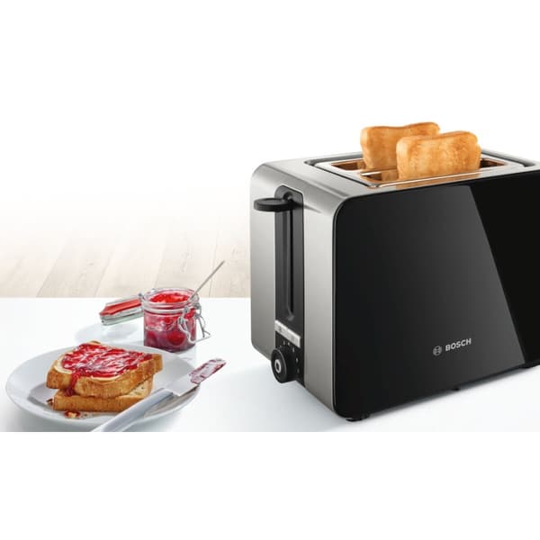 Leivänpaahdin BOSCH TAT7203 1050 W Musta Musta/Hop