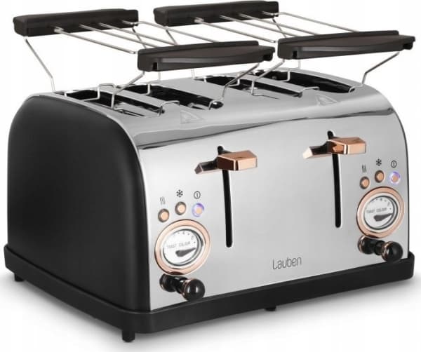Lauben Toaster 1500BC 4Toasts 1500W svart detaljhandel (LBN4ST1500BC)