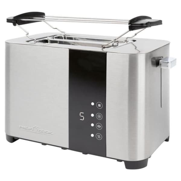 Brödrost 2 skivor i rostfritt stål med pekskärm Proficook PC-TA1250